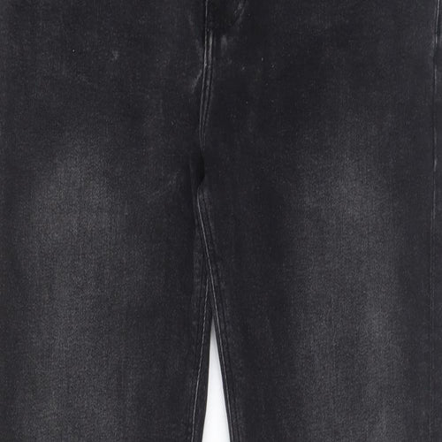 ASOS Mens Grey Cotton Tapered Jeans Size 30 in L30 in Regular Zip - Pockets, Belt Loops