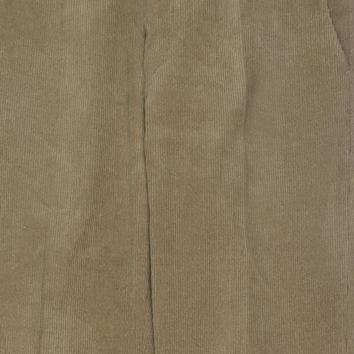 Meyer Mens Brown Cotton Trousers Size 38 in L31 in Regular Zip - Pockets