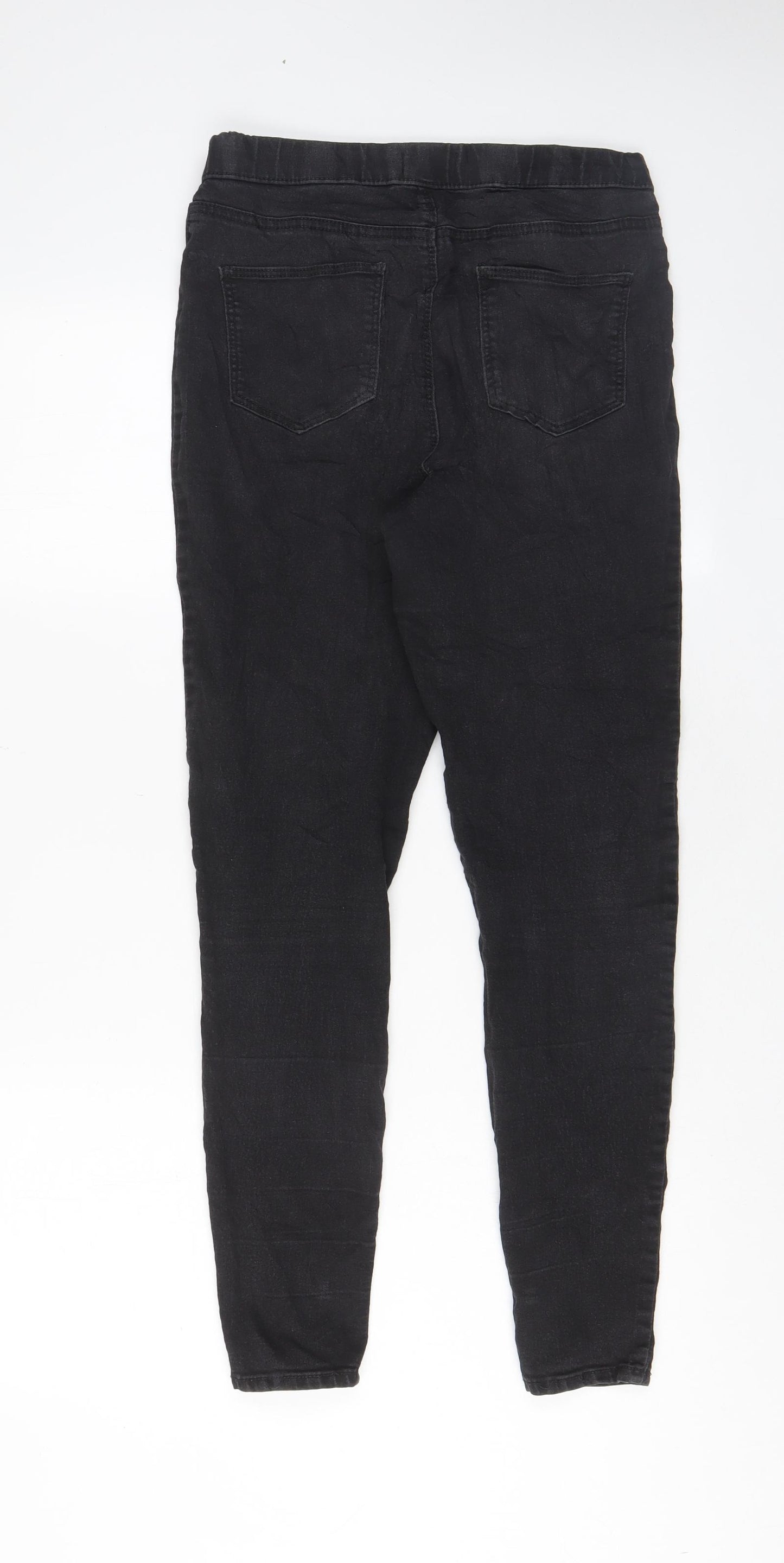 Papaya Womens Grey Cotton Jegging Jeans Size 10 L31 in Regular