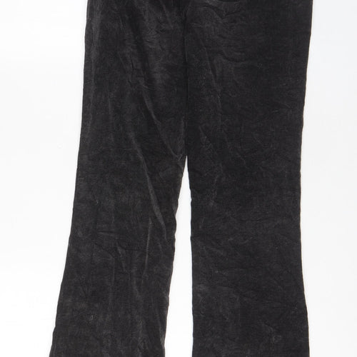 Jane Norman Womens Grey Cotton Bloomer Trousers Size 8 L31 in Regular Hook & Eye - Pockets