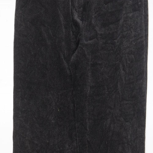 Jane Norman Womens Grey Cotton Bloomer Trousers Size 8 L31 in Regular Hook & Eye - Pockets
