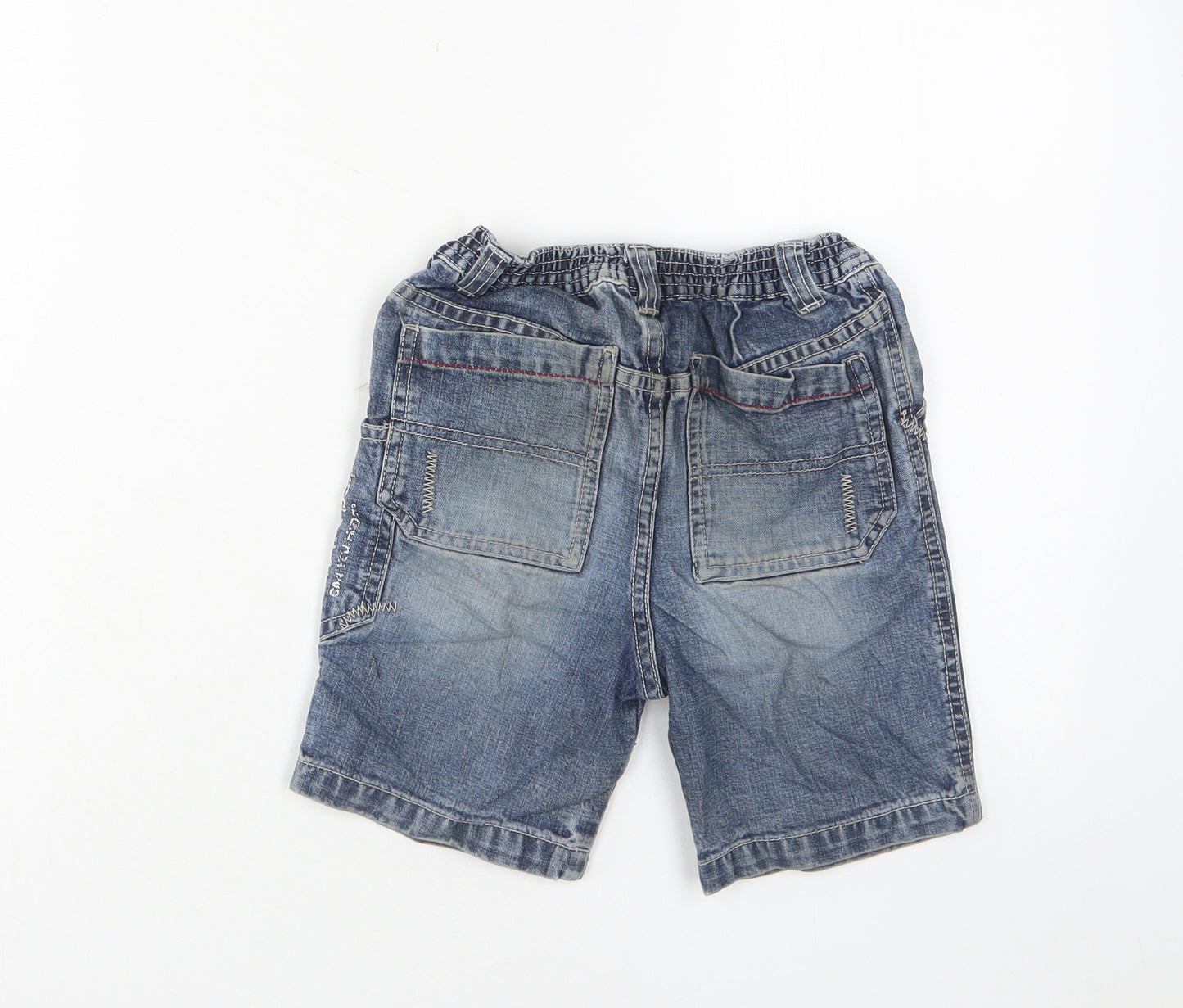 Cherokee Boys Blue Cotton Bermuda Shorts Size 2-3 Years Regular Zip - Adjustable waist