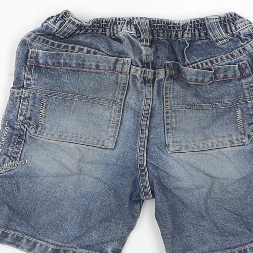 Cherokee Boys Blue Cotton Bermuda Shorts Size 2-3 Years Regular Zip - Adjustable waist