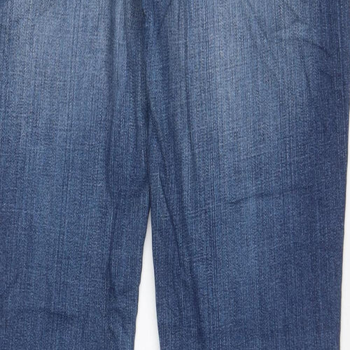 Gap Womens Blue Cotton Straight Jeans Size 10 L30 in Regular Zip - Pockets