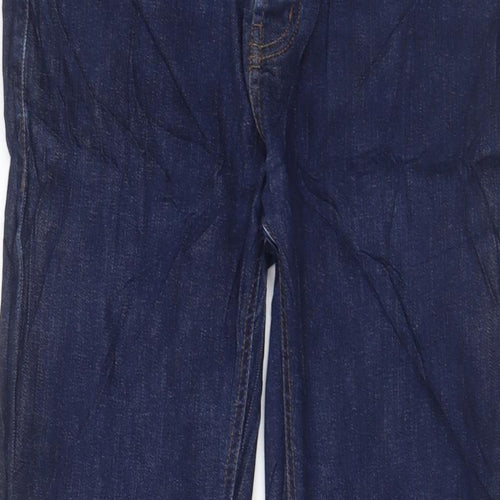 Denim & Co. Mens Blue Cotton Straight Jeans Size 32 in L30 in Slim Zip - Pockets