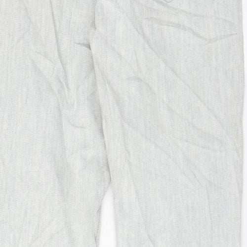 Levi's Mens Grey Cotton Straight Jeans Size 32 in L32 in Regular Zip - Pockets