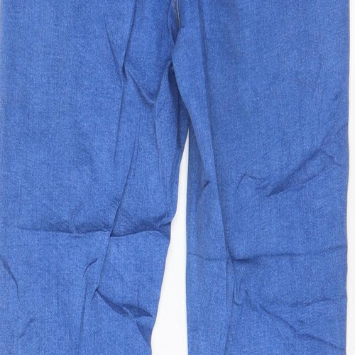 Denim & Co. Womens Blue Cotton Skinny Jeans Size 12 L30 in Regular Zip - Pockets