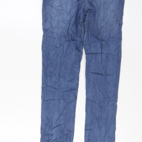 CH Paris Womens Blue Cotton Skinny Jeans Size 8 L29 in Regular Zip - Pockets