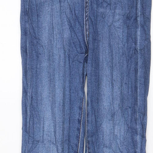CH Paris Womens Blue Cotton Skinny Jeans Size 8 L29 in Regular Zip - Pockets