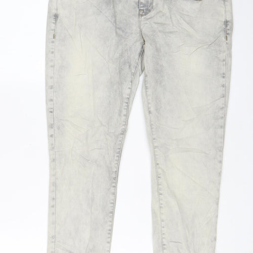 LTB Mens Grey Cotton Skinny Jeans Size 32 in L30 in Regular Zip - Pockets