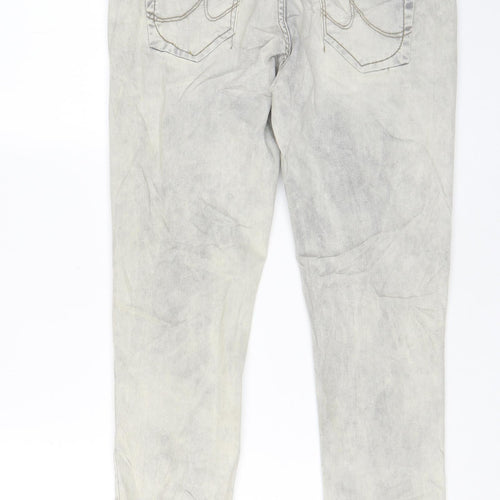 LTB Mens Grey Cotton Skinny Jeans Size 32 in L30 in Regular Zip - Pockets