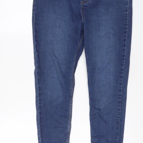 New Look Womens Blue Cotton Jegging Jeans Size 12 L27 in Regular
