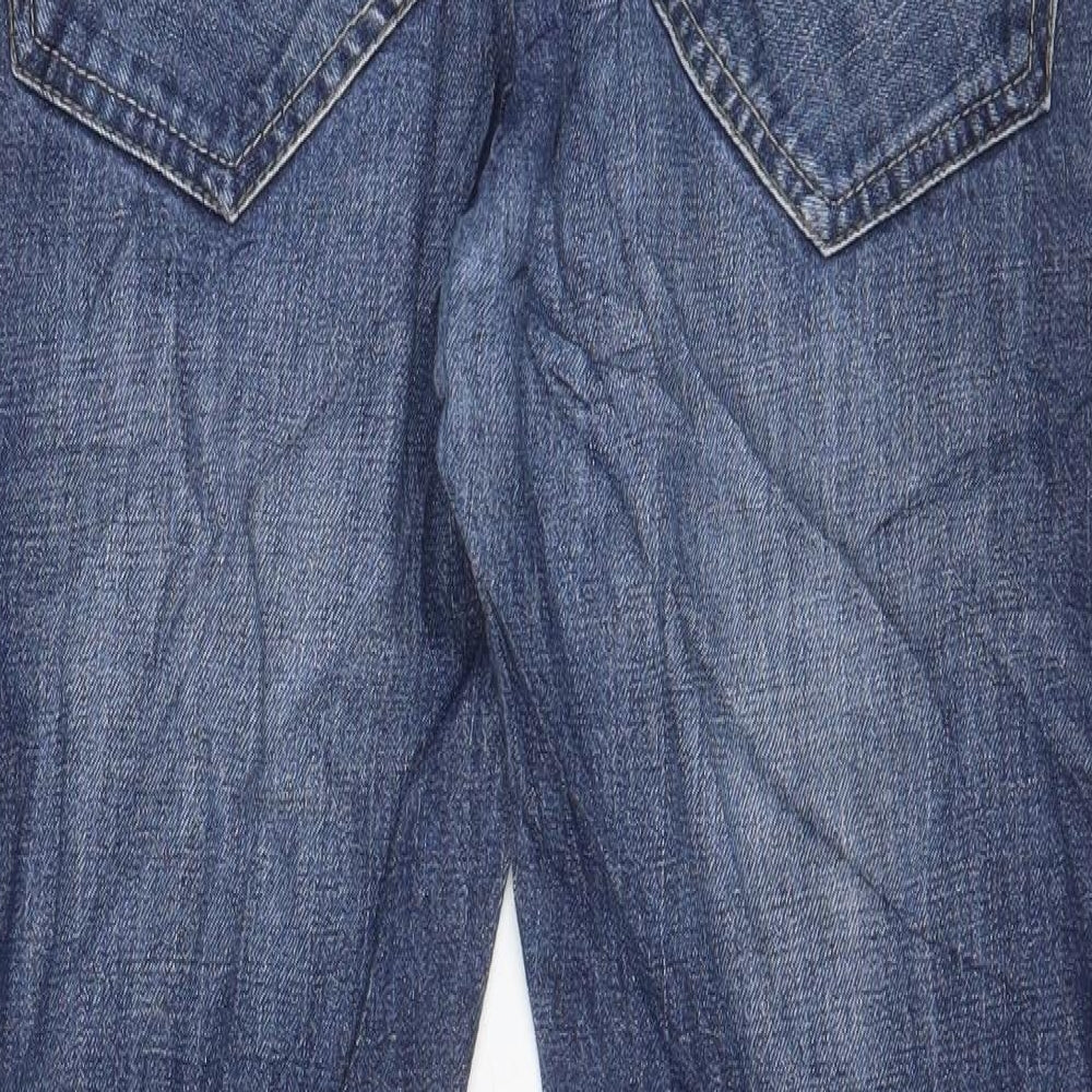 Easy Mens Blue Cotton Tapered Jeans Size 32 in L32 in Regular Button - Pockets