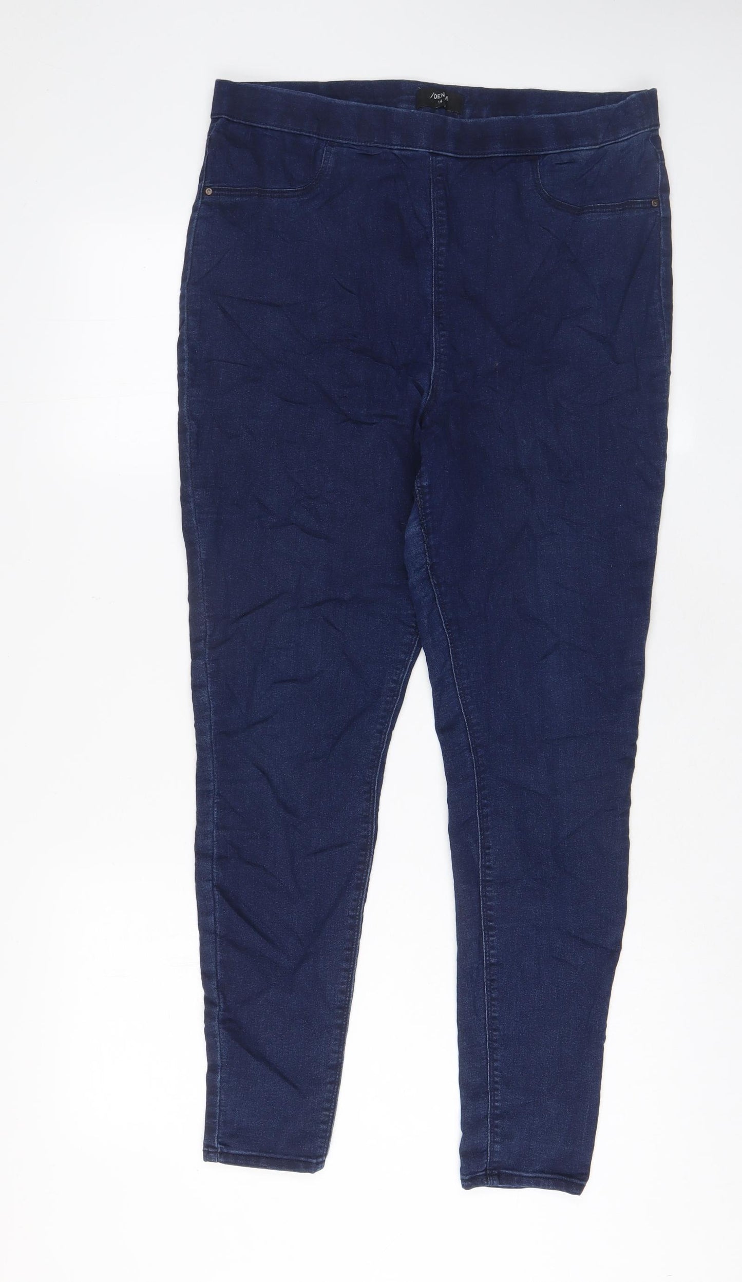 Matalan Womens Blue Cotton Jegging Jeans Size 14 L29 in Regular