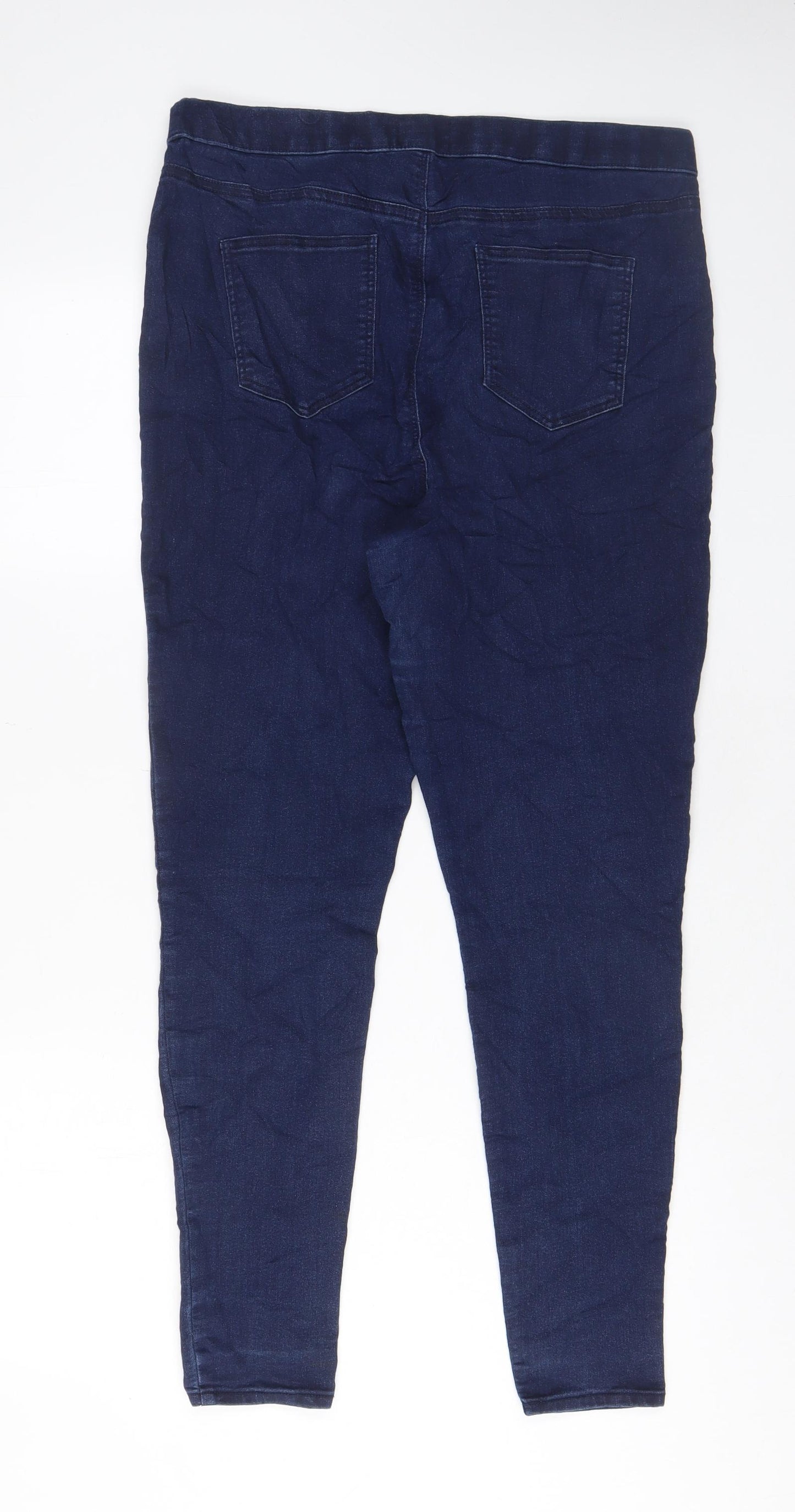 Matalan Womens Blue Cotton Jegging Jeans Size 14 L29 in Regular