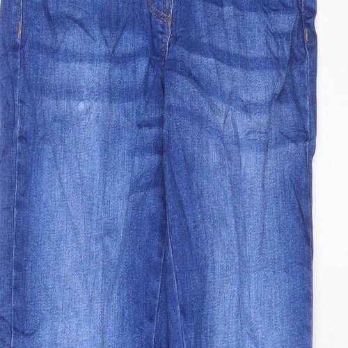 NEXT Boys Blue Cotton Skinny Jeans Size 11 Years L25 in Regular Zip - Adjustable waist, Pockets