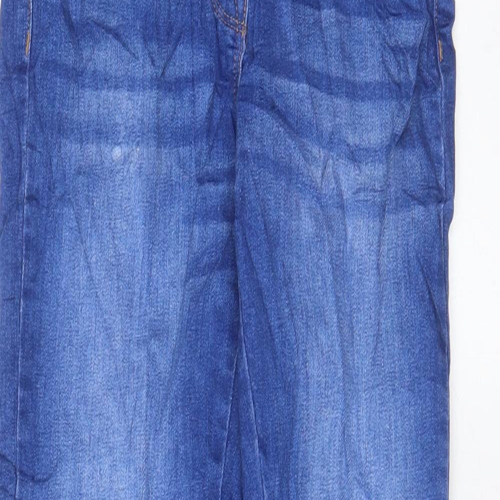 NEXT Boys Blue Cotton Skinny Jeans Size 11 Years L25 in Regular Zip - Adjustable waist, Pockets