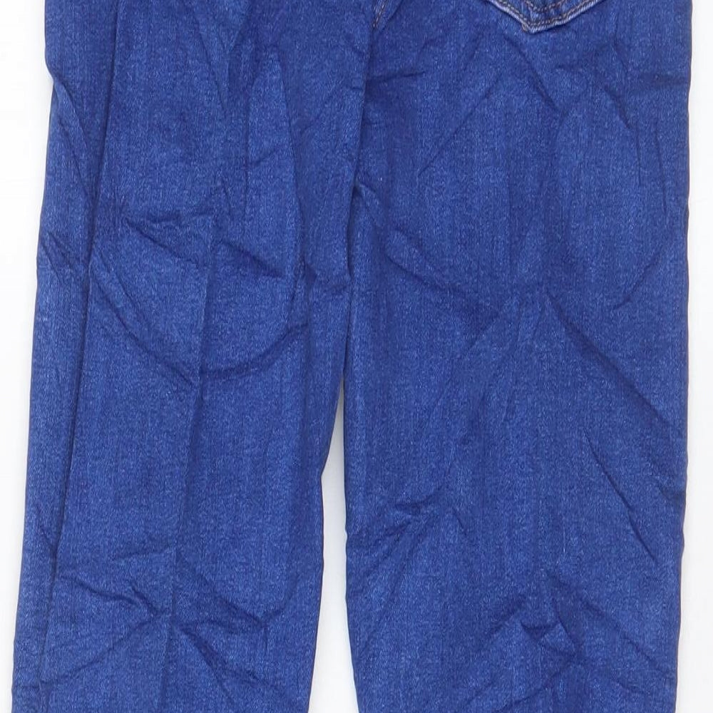 NEXT Boys Blue Cotton Skinny Jeans Size 11 Years L25 in Regular Zip - Adjustable waist, Pockets