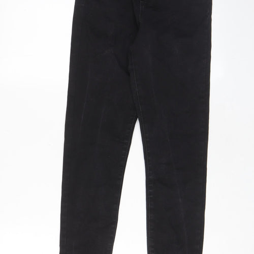 Denim & Co. Womens Black Cotton Skinny Jeans Size 10 L28 in Regular Zip - Pockets
