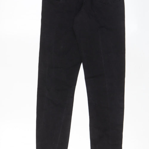 Denim & Co. Womens Black Cotton Skinny Jeans Size 10 L28 in Regular Zip - Pockets