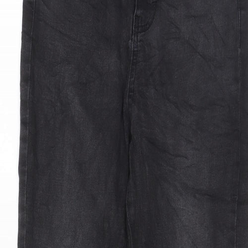 Denim & Co. Womens Grey Cotton Skinny Jeans Size 10 L27 in Regular Zip - Pockets