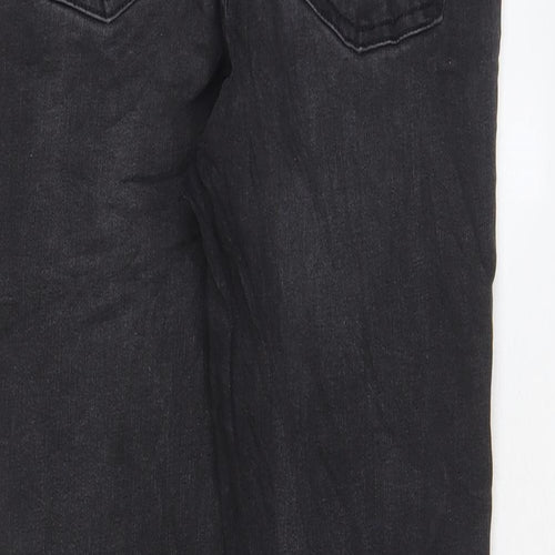 Denim & Co. Womens Grey Cotton Skinny Jeans Size 10 L27 in Regular Zip - Pockets
