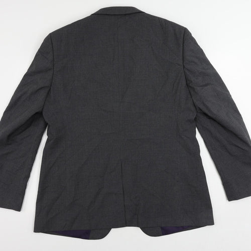 Autograph Mens Grey Polyester Jacket Suit Jacket Size 44 Regular
