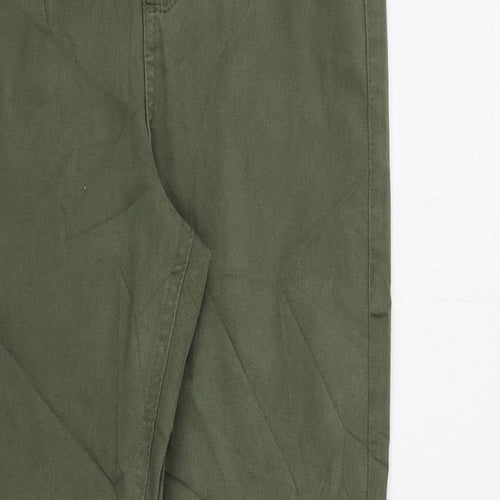 Marks and Spencer Womens Green Cotton Skinny Jeans Size 8 L28 in Regular