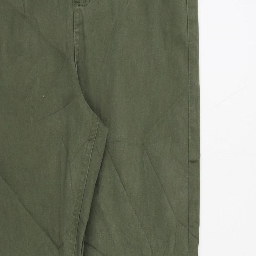 Marks and Spencer Womens Green Cotton Skinny Jeans Size 8 L28 in Regular