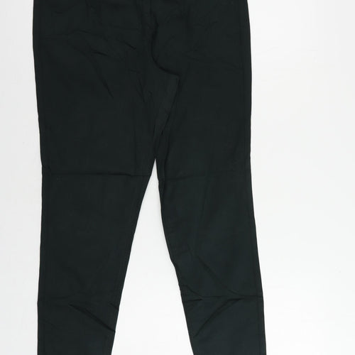 Marks and Spencer Womens Green Cotton Jegging Jeans Size 14 L29 in Regular - Elastic Waist
