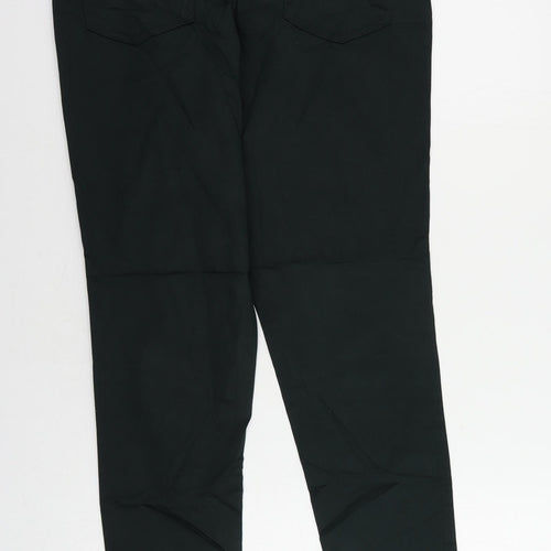 Marks and Spencer Womens Green Cotton Jegging Jeans Size 14 L29 in Regular - Elastic Waist