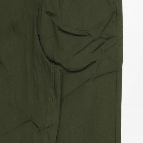 Marks and Spencer Womens Green Cotton Jegging Jeans Size 18 L28 in Regular - Elastic Waist
