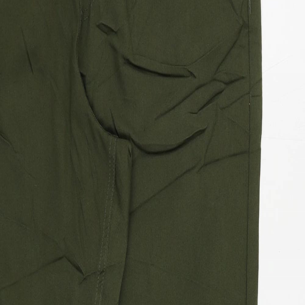 Marks and Spencer Womens Green Cotton Jegging Jeans Size 18 L28 in Regular - Elastic Waist
