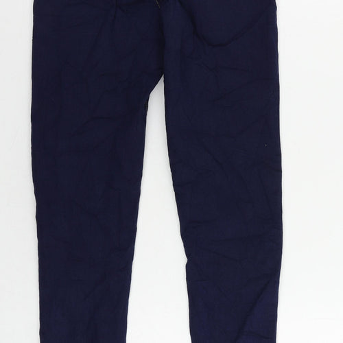 Marks and Spencer Womens Blue Cotton Jegging Jeans Size 8 L29 in Regular - Elastic Waist