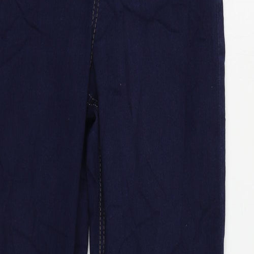 Marks and Spencer Womens Blue Cotton Jegging Jeans Size 8 L29 in Regular - Elastic Waist