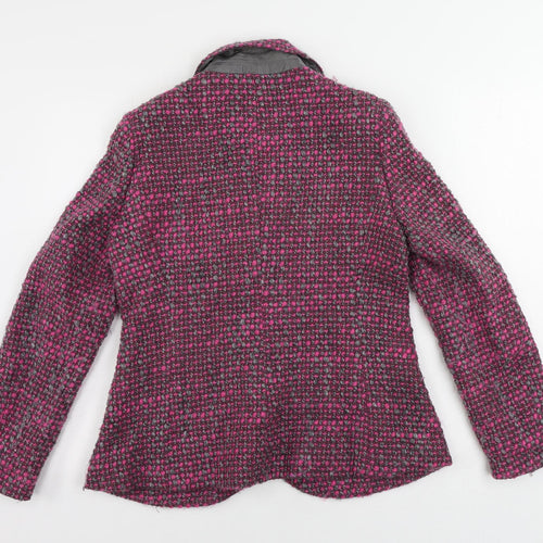 Rowland's Womens Pink Jacket Blazer Size 12 Button