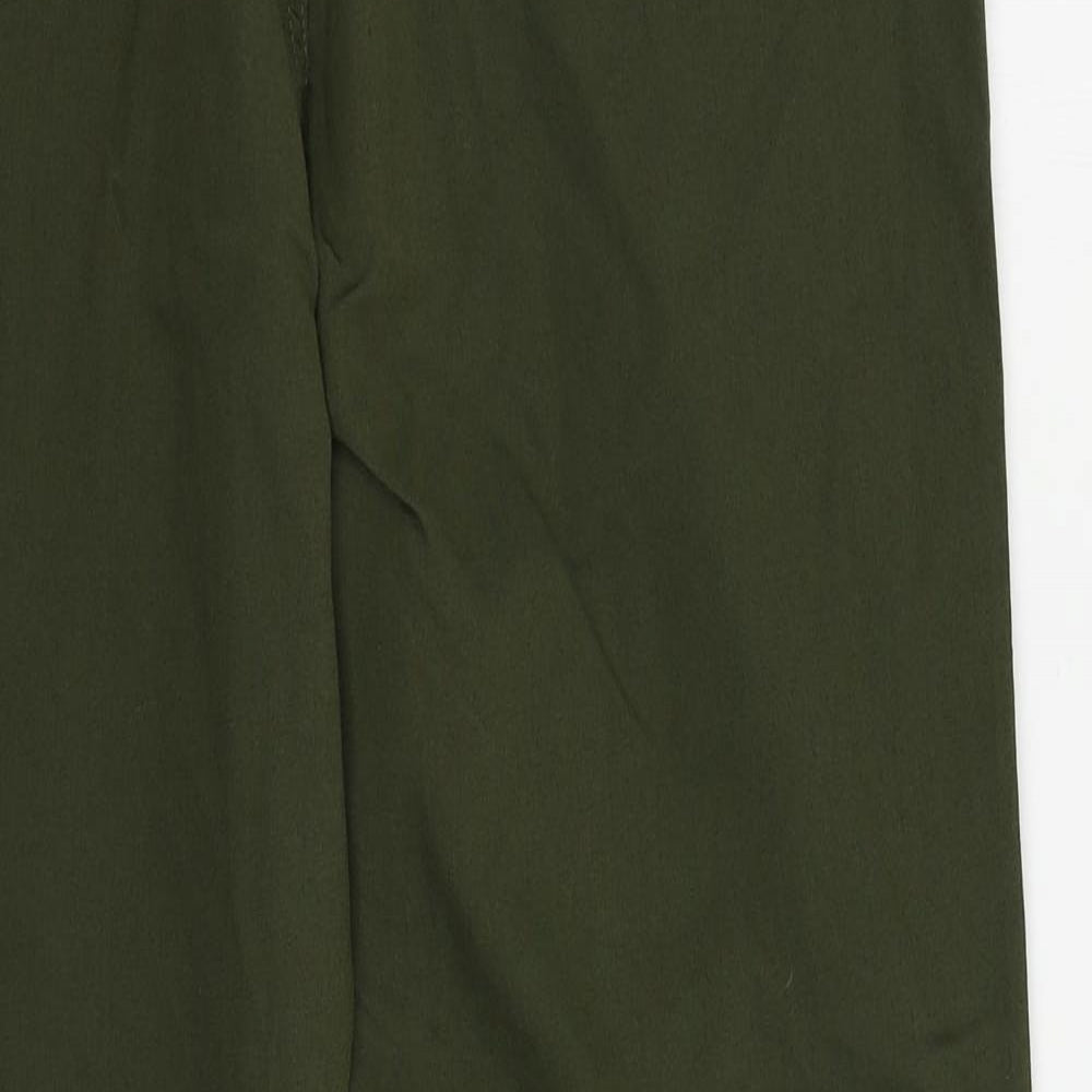 Marks and Spencer Womens Green Cotton Jegging Jeans Size 18 L27 in Regular - Elastic Waist