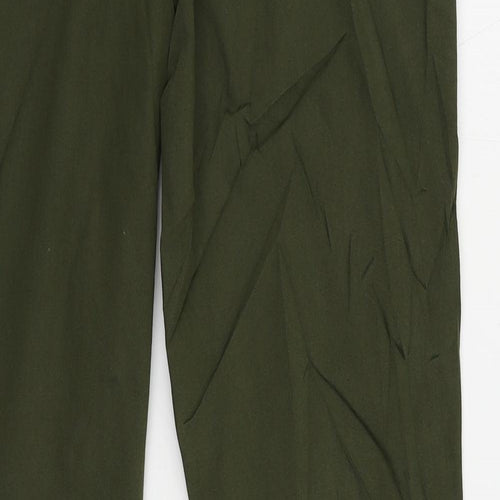 Marks and Spencer Womens Green Cotton Jegging Jeans Size 16 L30 in Regular - Elastic Waist