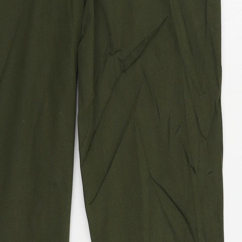 Marks and Spencer Womens Green Cotton Jegging Jeans Size 16 L30 in Regular - Elastic Waist