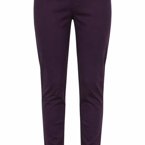 Marks and Spencer Womens Purple Cotton Jegging Jeans Size 10 L26 in Regular - Elastic Waist
