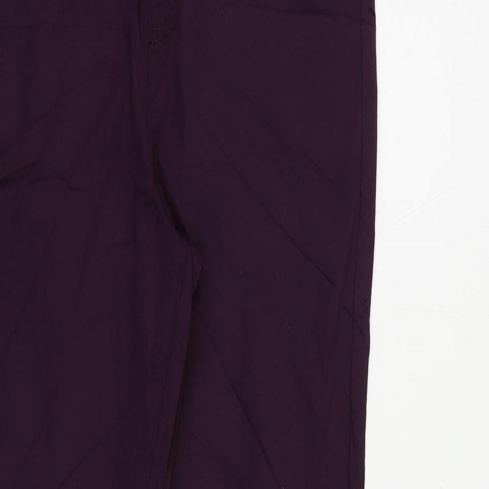 Marks and Spencer Womens Purple Cotton Jegging Jeans Size 10 L26 in Regular - Elastic Waist