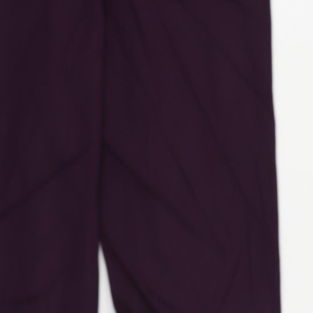 Marks and Spencer Womens Purple Cotton Jegging Jeans Size 10 L26 in Regular - Elastic Waist