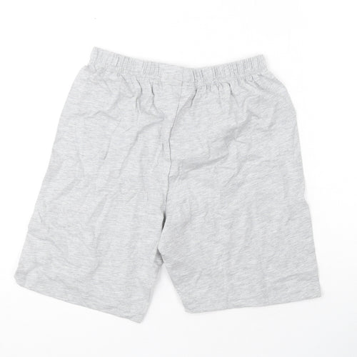 Marks and Spencer Boys Grey Cotton Sweat Shorts Size 10-11 Years L7 in Regular - Stranger Things