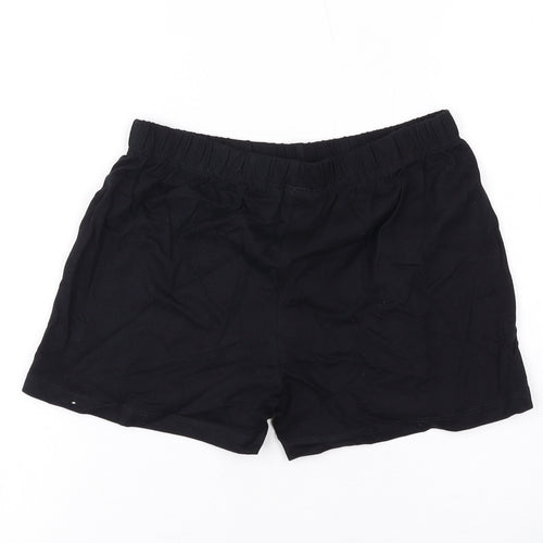 Marks and Spencer Boys Black Cotton Sweat Shorts Size 11-12 Years Regular - Pokemon
