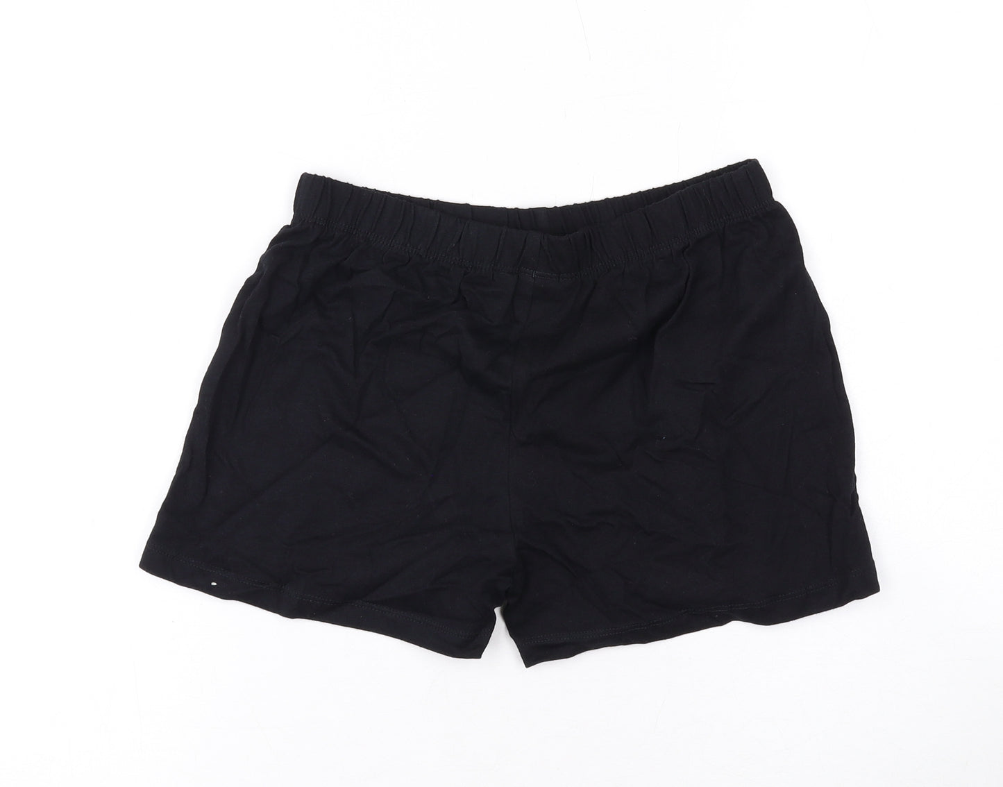 Marks and Spencer Boys Black Cotton Sweat Shorts Size 11-12 Years Regular - Pokemon