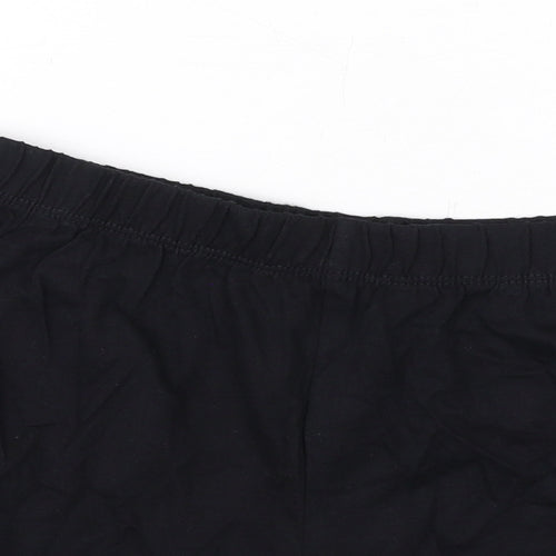 Marks and Spencer Boys Black Cotton Sweat Shorts Size 11-12 Years Regular - Pokemon