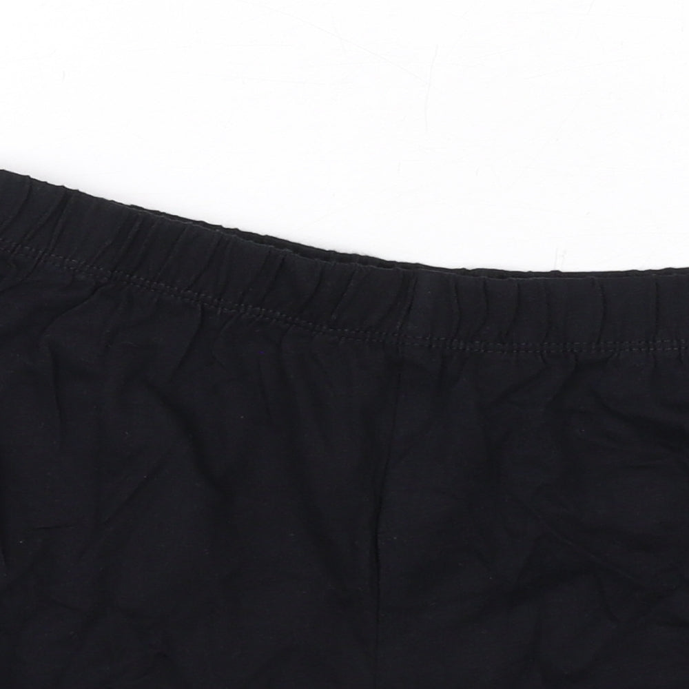 Marks and Spencer Boys Black Cotton Sweat Shorts Size 11-12 Years Regular - Pokemon