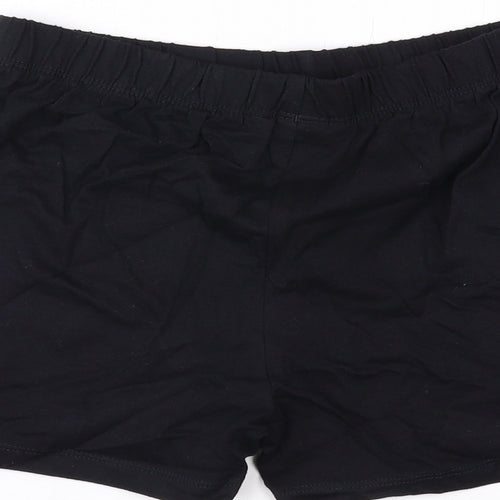 Marks and Spencer Boys Black Cotton Sweat Shorts Size 11-12 Years Regular - Pokemon