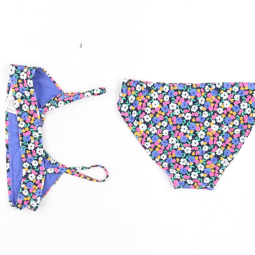 Marks and Spencer Girls Multicoloured Flecked Polyamide Bodysuit Outfit/Set Size 6-7 Years Pullover - Bikini Set