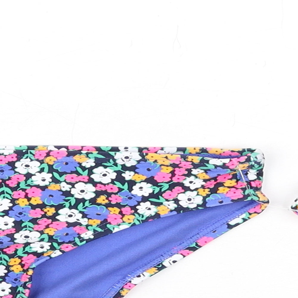 Marks and Spencer Girls Multicoloured Floral Polyamide Bodysuit Outfit/Set Size 6-7 Years Pullover - Bikini Set